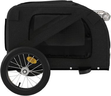 Фарм-причіп для собак Gecheer: міцний каркас з заліза, оксфордська тканина, дах з ПВХ, для безпечних та комфортних поїздок з домашніми тваринами