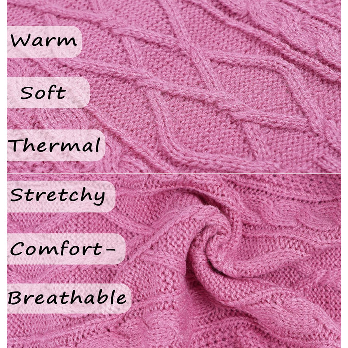 Теплий зимовий одяг для собак - пуловер для цуценят, дівчаток та хлопчиків, в'язаний одяг для домашніх тварин, безрукавний пуловер для котів, одяг для собак (Великий, Рожевий)