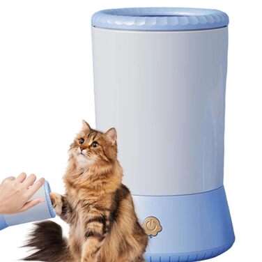 Електричний очищувач лап для собак, перезаряджуваний, блакитний