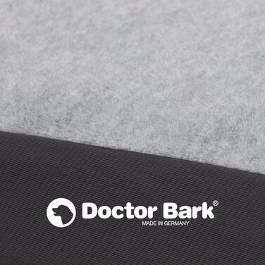 Ортопедичний матрац для собак Doctor Bark з флісовою поверхнею, великий (100x70 см, сірий)