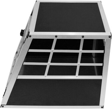 Транспортна переноска для собак та котів, алюмінієва, для автомобіля (Gitterbox, Kofferraumbox)