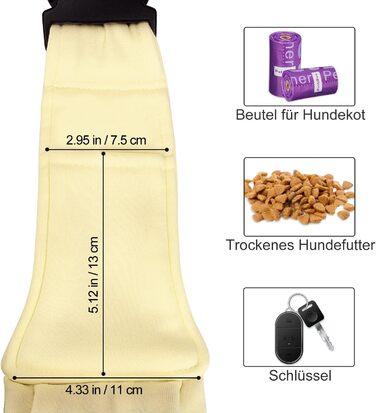 PetLoft Слінг-переноска для собак, реверсивний, регульований, для собак/кішок/кроликів (Бежевий)