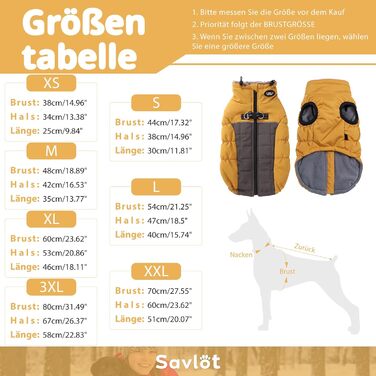 Жакети для собак на зиму: тепла жилетка з D-порогом, бавовна, 3XL, жовта