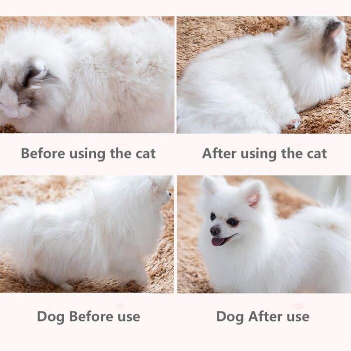 Набір для догляду за шерстю цуценят та котів: гребінець для видалення шерсті з антиковзним руків'ям. Самоочищується, зменшує випадіння шерсті на 99%. Підходить для собак та котів з довгою та короткою шерстю