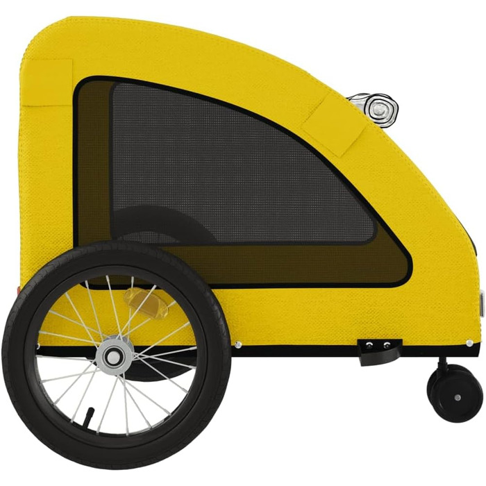 Причіп для велосипеда жовтого кольору Oxford, матеріал: оксфордська тканина та метал, для собак та котів, LH8939