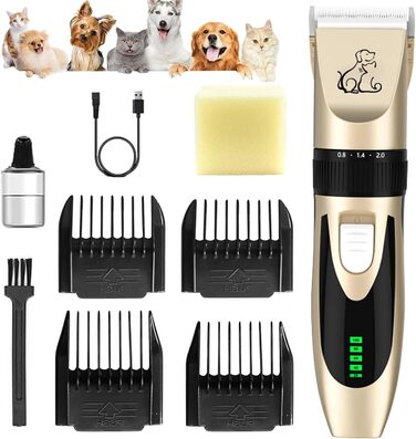 Професійна машинка для стрижки котів та собак Anluomania Leise Hundeschermaschine Profi, електрична, бездротова, для малих та великих порід