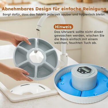 Автоматичний годівник для котів та собак з охолодженням, 6 порцій, акумуляторний таймер