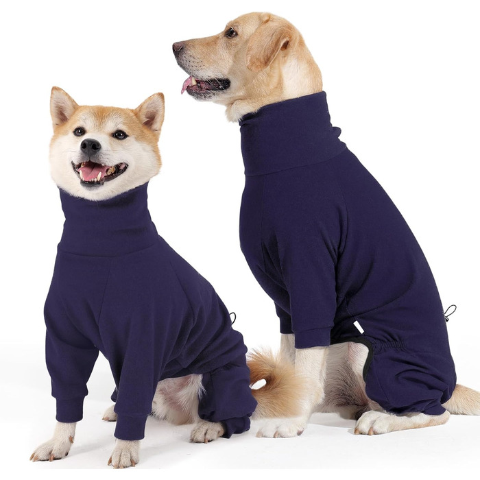 Теплий плед для собак на зиму з флісу, сорочка для собак з ніжним матеріалом, тепла чотирилапа куртка для маленьких та середніх собак, плед для собак з флісу, піжама для собак (XS, блакитний)