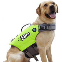 Світловідбиваюча жилет для плавання собак Kajile, зелений, M