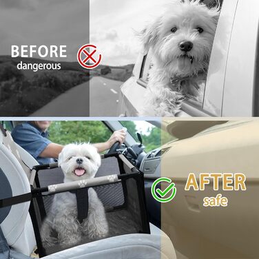 PetsHome автокрісло для собак, складне, водонепроникне, дихаюче, з оксфорду, для малих і середніх собак та цуценят, сірої кольору, з відбитком лапки, оновлена версія