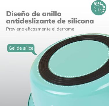 Миски для собак та котів, нержавіюча сталь, антиковзаючі, з силіконовою основою, 2 шт по 860 мл