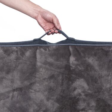 Ортопедичне лежанка для собак Преміум класу з піною з ефектом пам'яті, XL, 112x81x8 см, темно-сіра