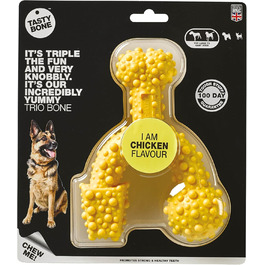 Іграшка для собак Tasty Bone Trio Gummi середня, курка