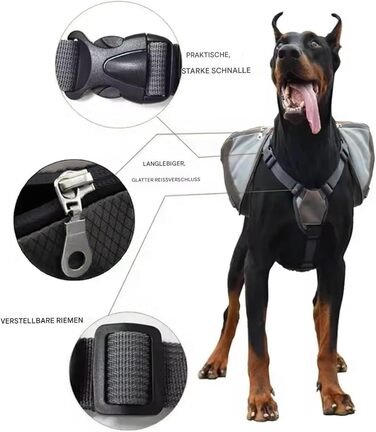 Сумка для прогулянок з собакою Dewireaey: зручна, регульована, для подорожей та кемпінгу