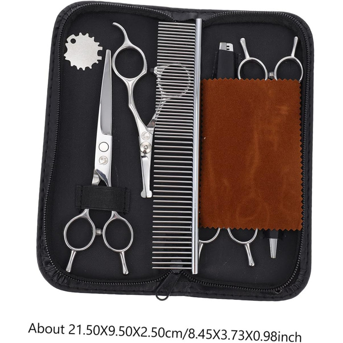 Ножиці для стрижки собак INOOMP з нержавіючої сталі, тример для грумінгу домашніх тварин, професійний інструмент для догляду за шерстю