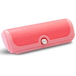 Щітка для собак та котів - двоколірна синьо-жовта, видаляє відмерле волосся та підшерсток, для собак та котів