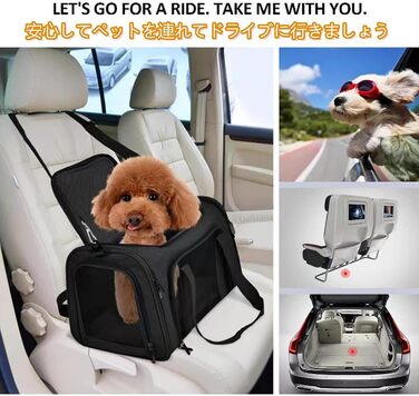 Транспортна переноска для собак та котів, складна, чорна - Dogbox Small