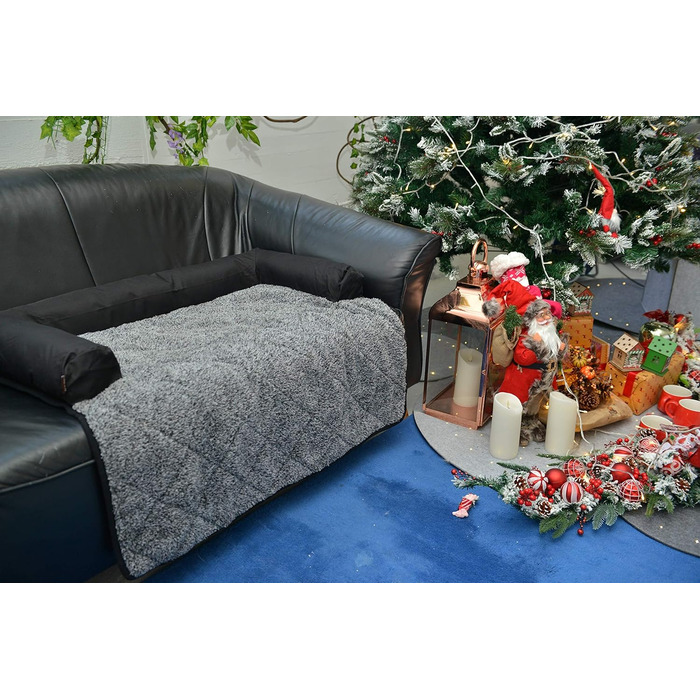 Крісло-ліжко для собак Raikou: зручне та захисне рішення для вашого улюбленця (70x90 см, сірий)