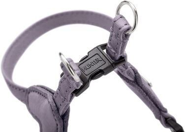 Нашийник для собак HUNTER SOHO MINI, чорний, з натуральної шкіри, м'який, для маленьких собак та цуценят, виготовлено в Німеччині, розмір XS