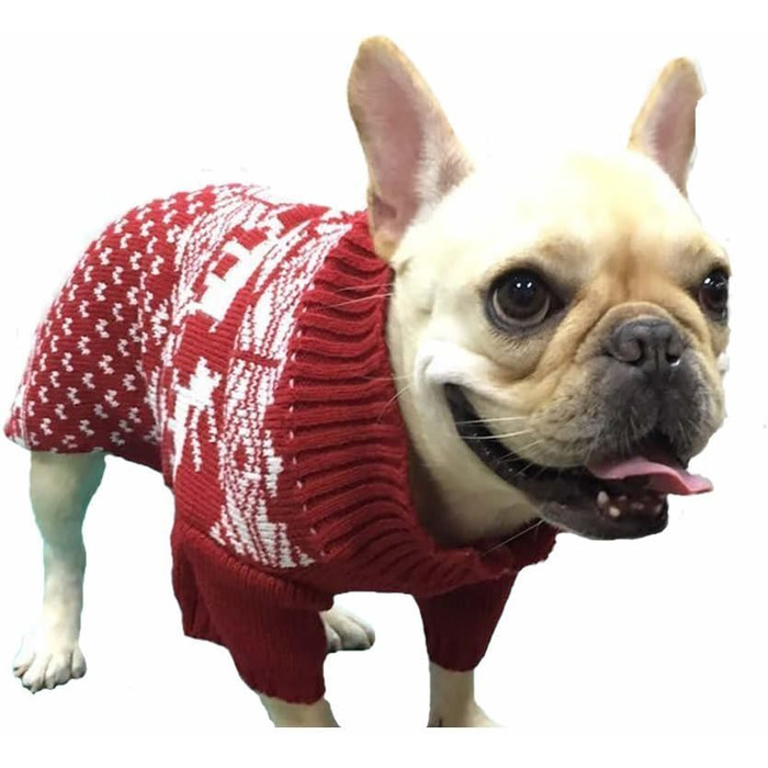 Святковий пуловер для великих собак з оленем, розмір XXL, довжина спини 58,4 см