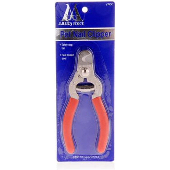 Кусачки для обрізання кігтів собак Millers Forge, нержавіюча сталь, червоний колір