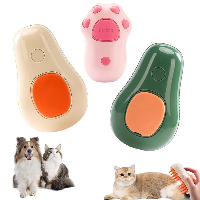 Щітка для котів та собак з водою, для короткої та довгої шерсті. Щітка для видалення шерсті, масажу та догляду за тваринами (3 стилі)