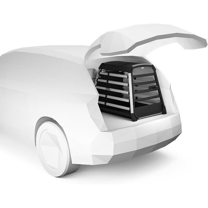 Трейлер для собак Thule Allax XXL, чорний/алюміній - переноска для собак у машину