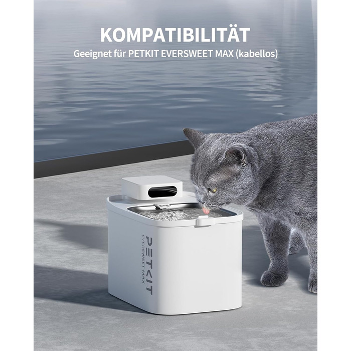 Фільтр PETKIT EVERSWEET MAX з активованим вугіллям, високоефективна фільтрація, 5 шт для фонтану для котів і собак