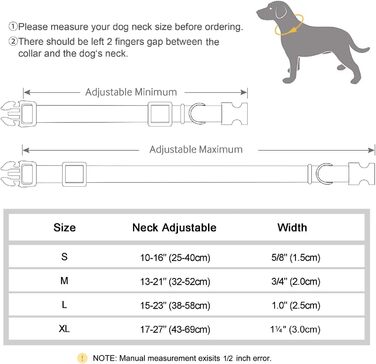 Нашийник для собак Didog з м'якої PU-шкіри, фіолетовий, розмір L (38,1-48,3 см), зручна застібка, для великих собак, для щоденних прогулянок