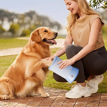 Електричний очищувач лап для собак та котів | USB-зарядка | Синій | Для догляду за тваринами