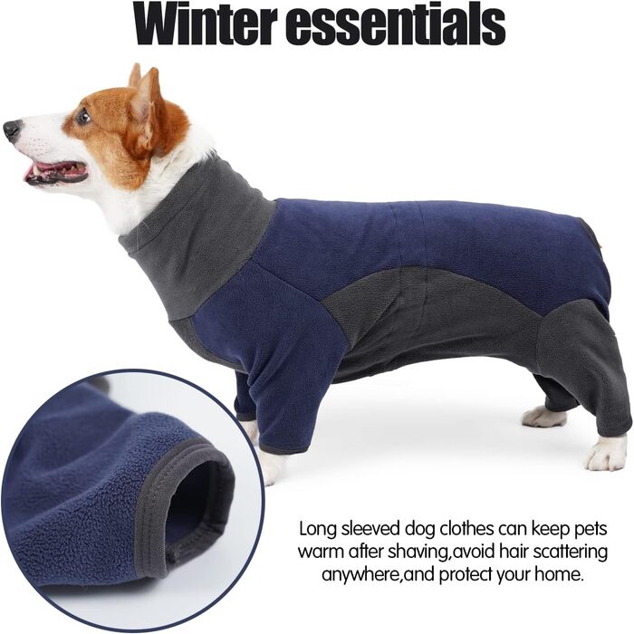 Флісова куртка для собак, теплий зимовий плащ, водолазка з шнурком, регульована посадка для малих, середніх та великих собак