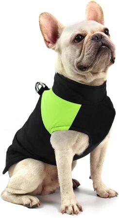 Зимовий теплий куртка для собак FeimaX, водонепроникний, для малих, середніх та великих собак, тепла підкладка, одяг для тварин, зелений, розмір M