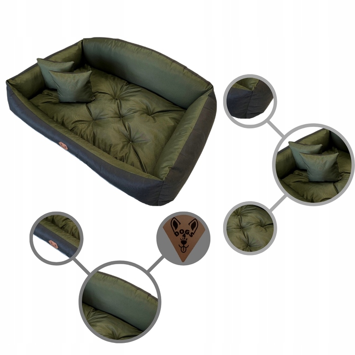 Ліжко-канапа для собак Dogs 4 Life, чорна, 100 см x 75 см