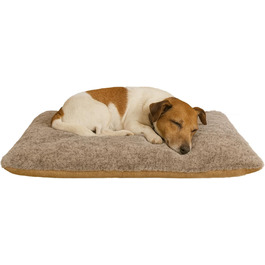 Тепла та м'яка підстилка для собак середніх та маленьких порід - коричнева, антиковзаюча, легко миється, для захисту дивану та авто