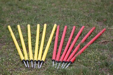 Набір для тренувань Wuzzmann Agility - Слайт-конуси (12 шт), червоно-жовтий