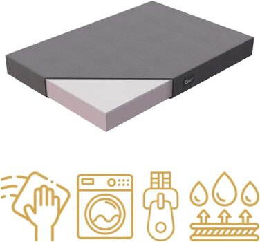 Килимок для собак Tina Grosse, XL, 100x80x8 см, бежевий (Еко-тканина Kodura)