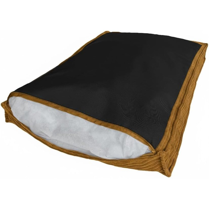 Крісло-лежанка для собак великих порід, 100 x 70 см, червоно-коричневе, зносостійке, миється