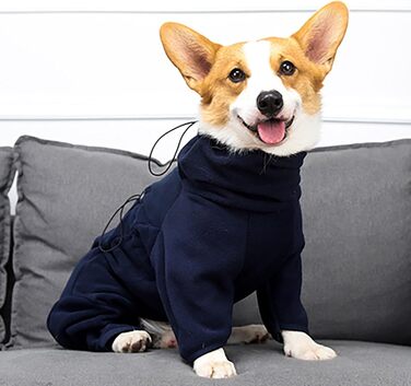 Зимовий теплий одяг для собак: тепла флісова куртка для великих, середніх та маленьких собак, піжама для чихуахуа (A, 3XL)