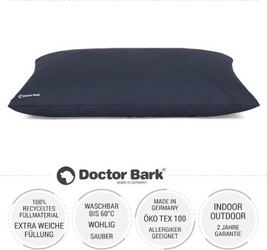 М'яке ліжко для собак великих порід Doctor Bark GreenLabel: зелена, XL, легко миється