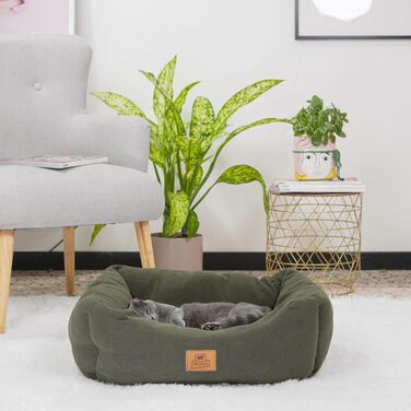 Кілимок для собак та котів Ferplast COCCOLO з мікрофлісу, сірий, SMALL (55 x 45 x 20 см)