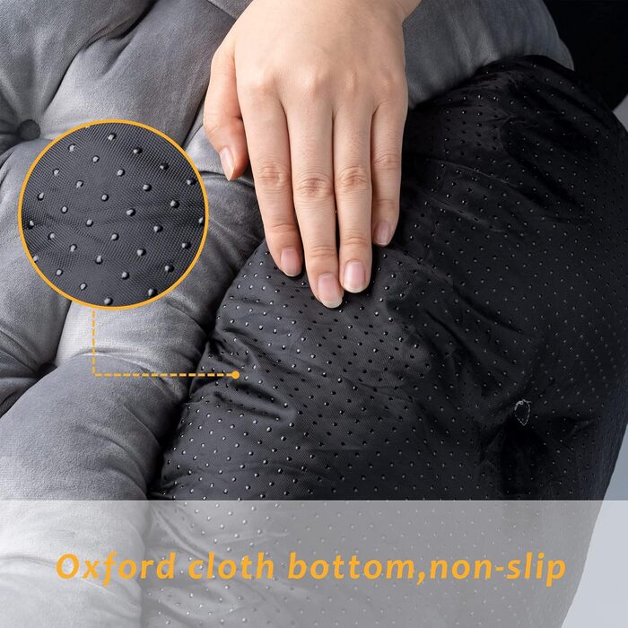 Кругле ліжко для собак та котів, 60 см, сіре. Зручне, м'яке, з антиковзним дном. Ліжко-софа для маленьких та великих тварин. Легко миється.