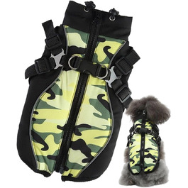 Водонепроникний зимовий одяг для собак – теплий одяг для малих, середніх та великих собак, цуценят, для прогулянок снігом, тренувань та повсякденного використання (L)