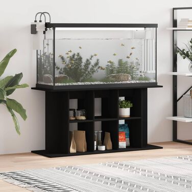 Тумба для акваріума Xichuzi 120x40x60 см, чорна, ДСП