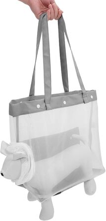 Транспортна сумка для котів та собак ORFOFE з дихаючого сіткоподібного матеріалу, 35x32x18 см, легка та портативна