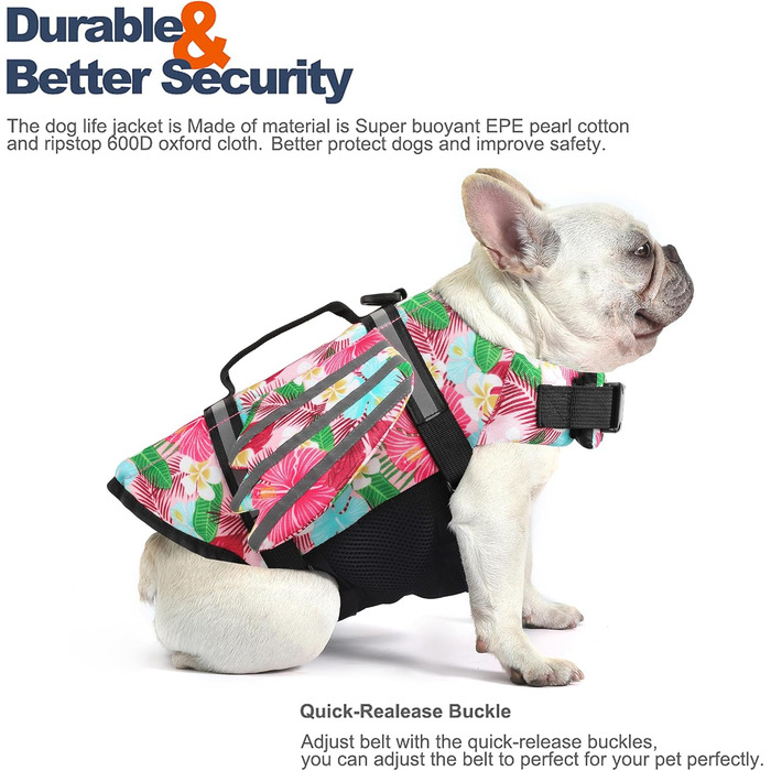 Жилет для плавання собак Petglad з дизайном крил, світловідбиваючий жилет для собак з поплавцем під підборіддя, для басейну, пляжу, катання на човні, серфінгу, середніх та великих собак (Помаранчевий, XS) XS (Обхват грудей 29.5-41.4 см) (XL (Обхват грудей