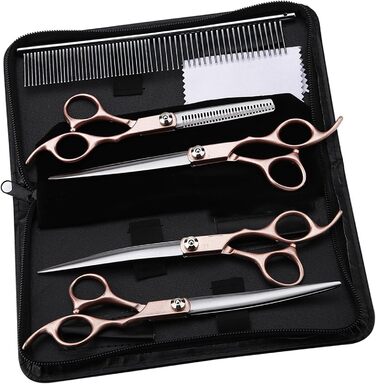 Набір ножиць для витончення шерсті собак Geib (22 шт.) - професійний набір для грумінгу