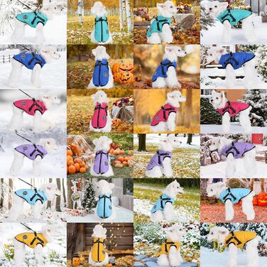 Зимовий теплий одяг для собак: куртка, жилетка, плащ. Водонепроникний одяг для маленьких, середніх та великих собак. Зелений (4XL, блакитний)