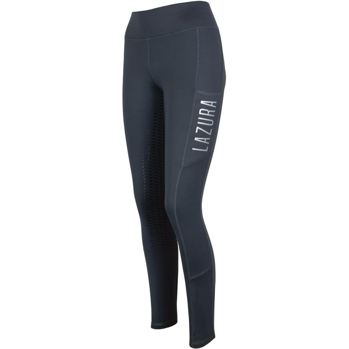 Легінси для верхової їзди Lazura Emilia для дітей та жінок | Термо-леггінси з флісовою підкладкою та силіконовим повним обхватом | Легінси для дівчаток та хлопчиків, розмір 38, колір Asphalt