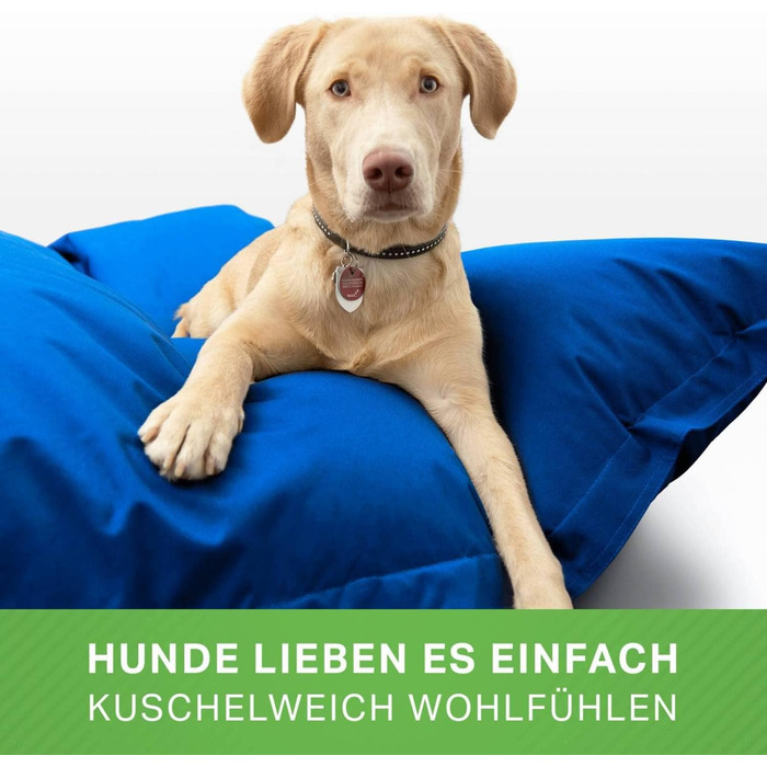 Килимок для собак великих та середніх порід Green Bean 140x180 см: м'який лежак, подушка, ліжко для собак, собаче ліжко, лежанка для собак, диван для собак, блакитний