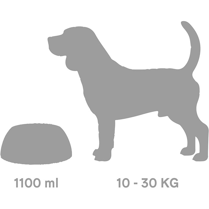 Миска для собак UNITED PETS Pappy, екологічна, виготовлена в Італії, 1.1 л, зелена, для середніх собак